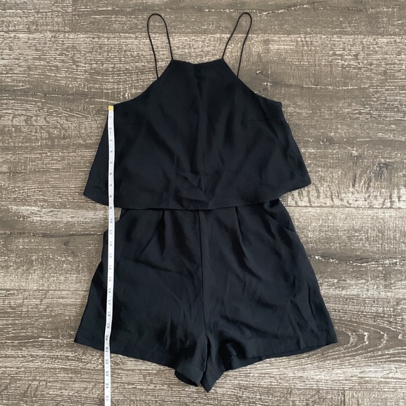 Express women’s black halter romper - Picture 3 of 10
